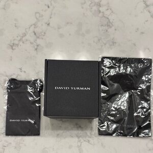 David Yurman Black Packaging Empty Earring Box Gift Storage Keepsake NEW